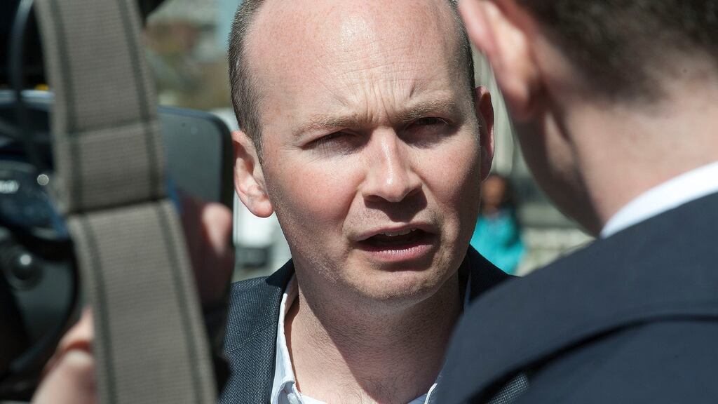 Legal aid has been assigned to Anti-Austerity Alliance TD Paul Murphy in relation to his trial on charges of falsely imprisoning Tánaiste Joan Burton during a water charges protest almost 18 months ago. Photograph: Dave Meehan/The Irish Times.