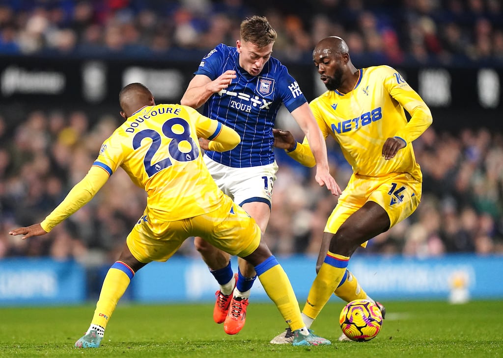 Ipswich Town's Liam Delap is among the best of the new breed of ball-carrier in the game. Photograph: Zac Goodwin/PA