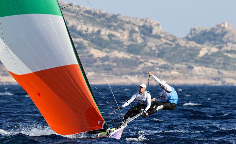 Robert Dickson and Sean Waddilove have put themselves in medal contention. Photograph: Inpho/Oceansport/David Branigan
