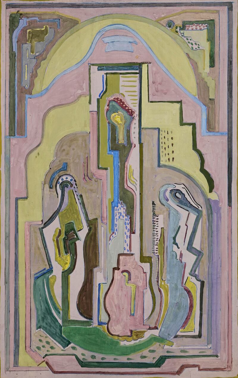 Evie Hone piece at Morgan O’Driscoll’s auction is entitled Abstract Composition with an estimate of €8,000-€12,000. Photograph: Phil Pound