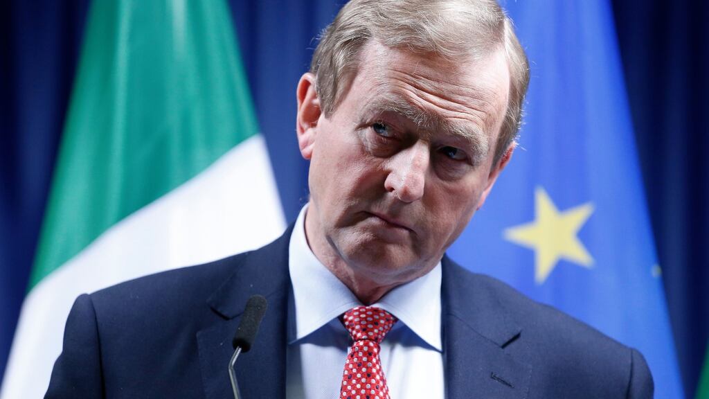 Taoiseach Enda Kenny at a press conference following the special EU summit on Brexit, in Brussels, Belgium. Photograph: Julien Warnand/EPA