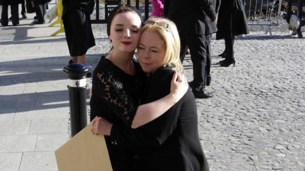 Laura Kennedy and her mother