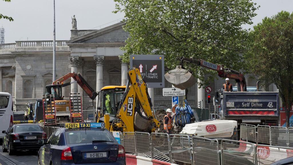 Luas works at Trinity: why refusing to  have any sympathy with someone because of their background is sheer bigotry. Photograph: Brenda Fitzsimons