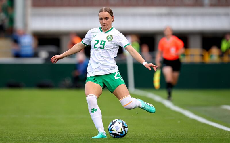 Ireland’s Izzy Atkinson. Photograph: Ryan Byrne/Inpho