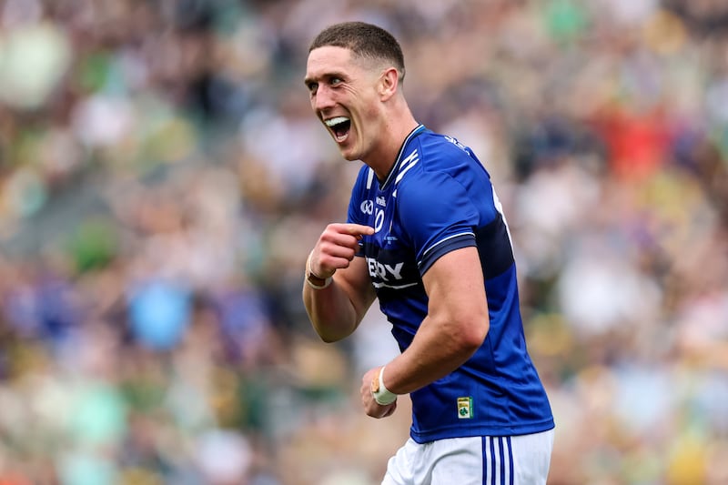 Kerry's Joe O’Connor celebrates scoring a goal. Photograph: Ryan Byrne/Inpho