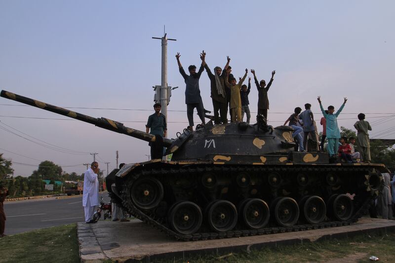 Pakistanis had celebrated the ceasefire earlier on Saturday. Photograph: Asim Tanveer/AP