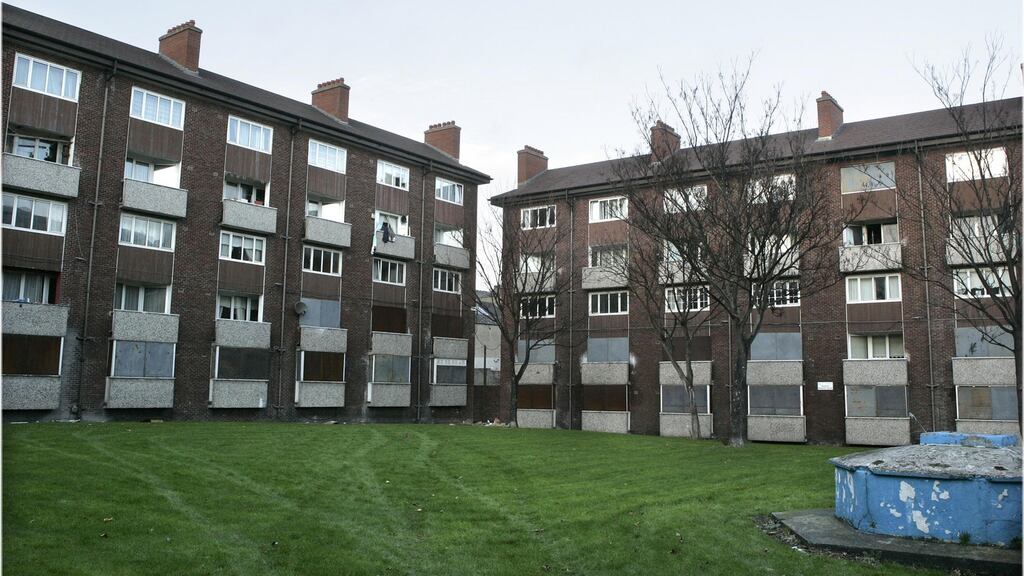 The old Dominick Street Flats in Dublin’s north inner city. Photograph: Dara Mac Dónaill/The Irish Times