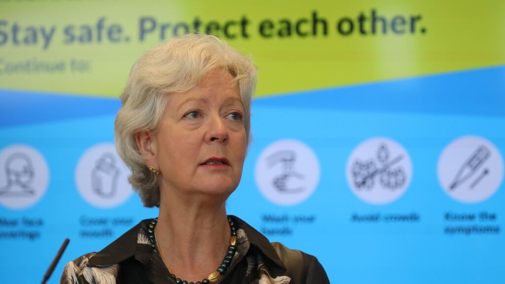Niac chairwoman Prof Karina Butler: decision to extend the vaccination programme to children aged 12 to 15 had been reached following ‘a lot of thoughtful consideration’. Photograph: Paddy Cummins/Collins
