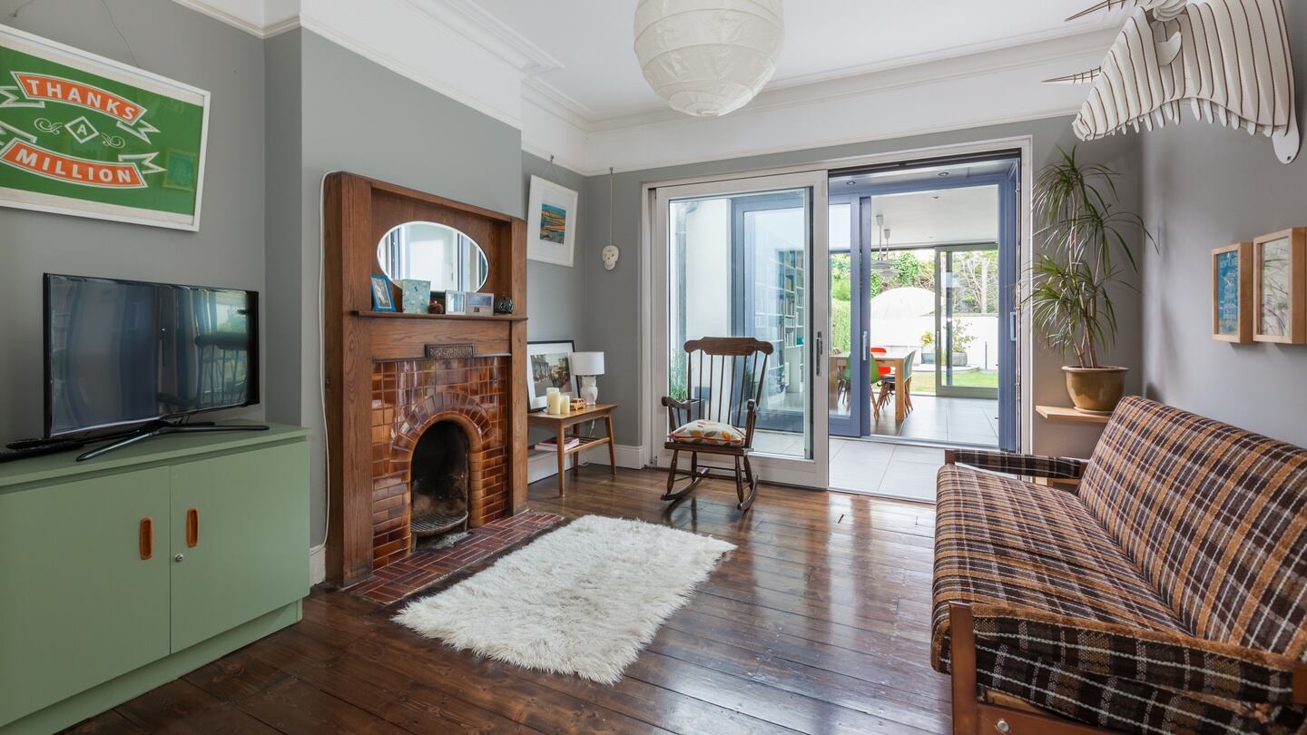 The rear reception room.