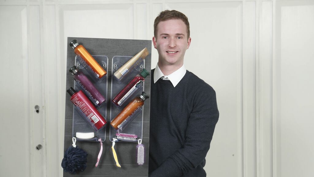 Sean McGarry, who, along with his father, developed an entirely new type of shower caddy, Showergem, which neither rusts nor falls off the wall