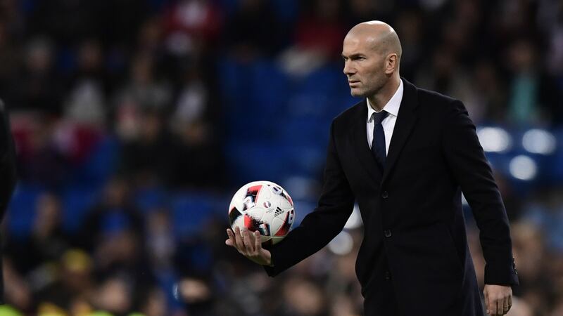 Real Madrid coach Zinedine Zidane: his team will fancy their chances against Barcelona in el clásico. Photograph: Javier Soriano/AFP/Getty Images