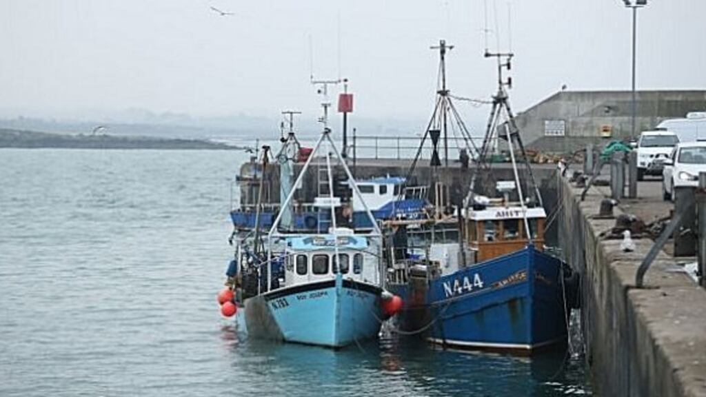 The two fishing vessels seized by the Naval Service moored in Clogherhead, Co Louth. File photograph: Niall Carson/PA