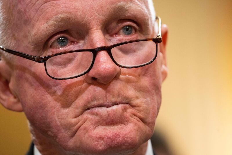 Rusty Bowers, Arizona House Speaker, answers questions at the committee hearing