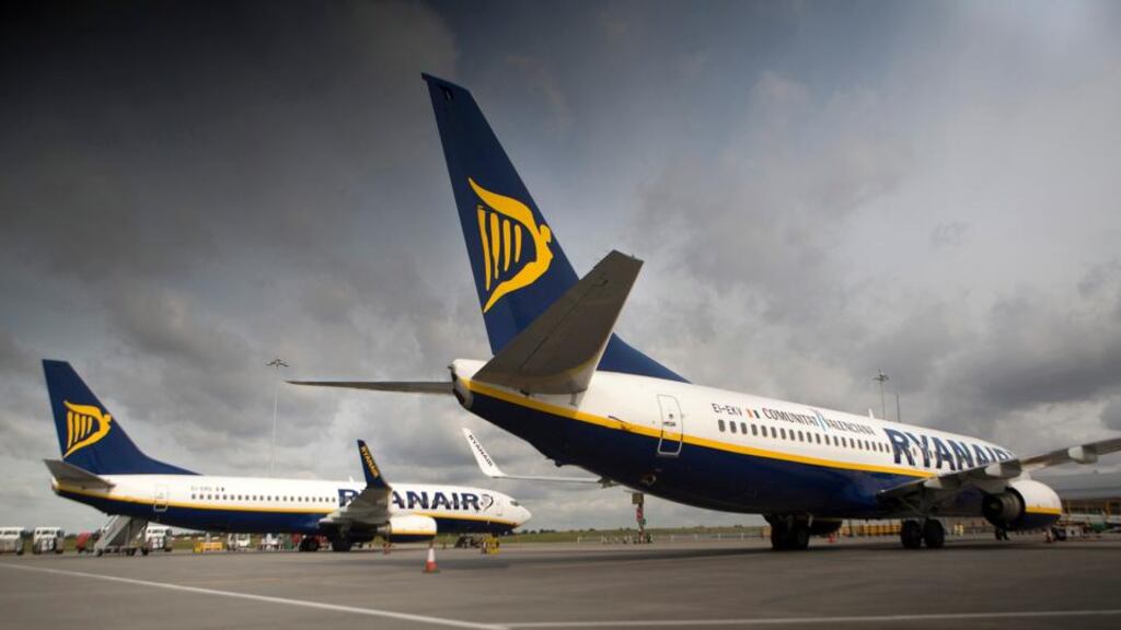 Ryanair, one of the weightiest stocks on the Iseq, contributed to yesterday’s decline by falling 2.37 per cent to close at €6.82. Photograph: Simon Dawson/Bloomberg