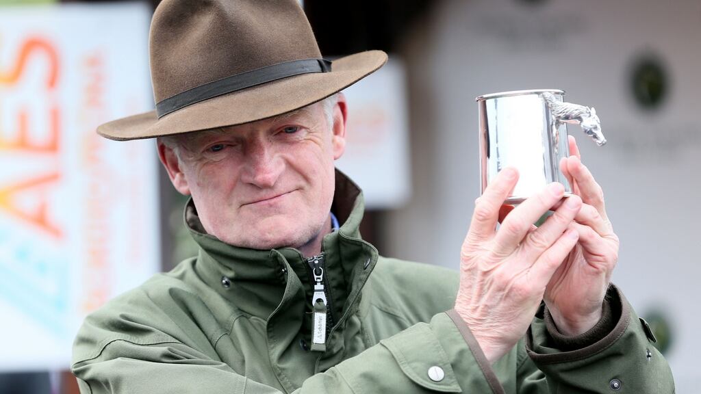 Willie Mullins retained the trainers’ title at Punchestown on Saturday. Photograph: Brian Lawless/PA