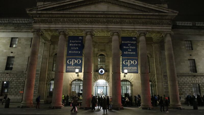 The Muslim Sisters of Éire run their Friday soup kitchen at the GPO. Photograph: Nick Bradshaw