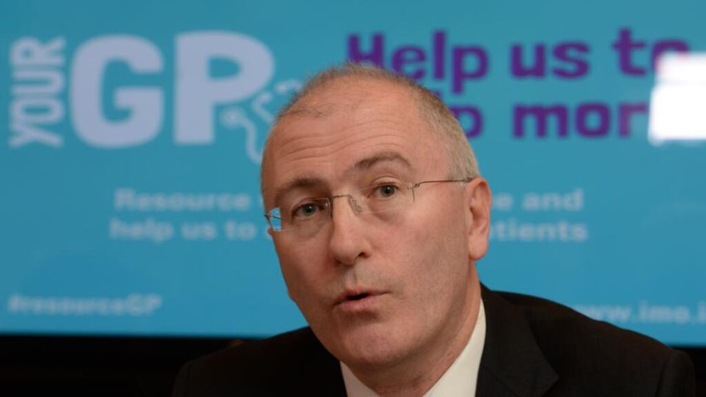 Dr Ray Walley, chairman of the GP committee of the IMO, warned family doctor services were at breaking point. Photograph: Alan Betson/The Irish Times