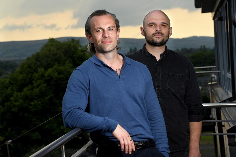 Eoghan McNeill and Roman Shortall, journalists and major shareholders at The Ditch. Photograph: Bryan Meade