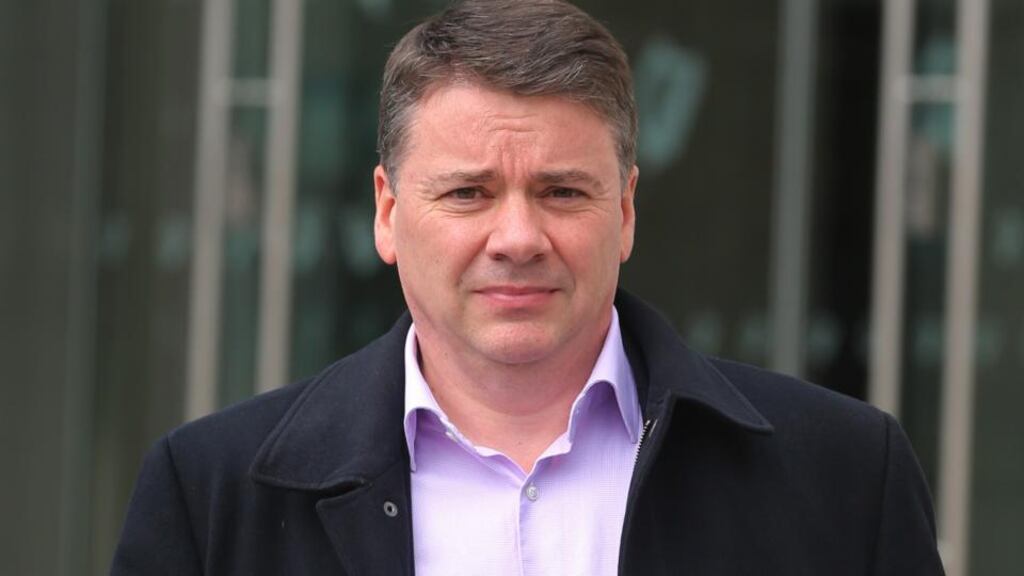 Former Anglo Irish Bank executive Pat Whelan leaves the Circuit Criminal Court, Dublin, during the trial of former Anglo Irish Bank executives. Photograph: Niall Carson/PA Wire