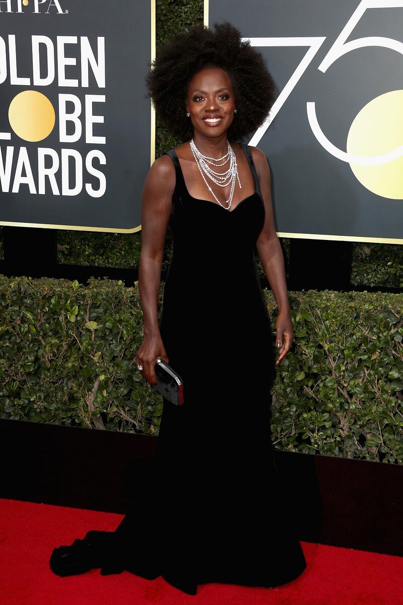 Viola Davis at the 75th Annual Golden Globe Awards. Photograph: Frederick M Brown/Getty Images