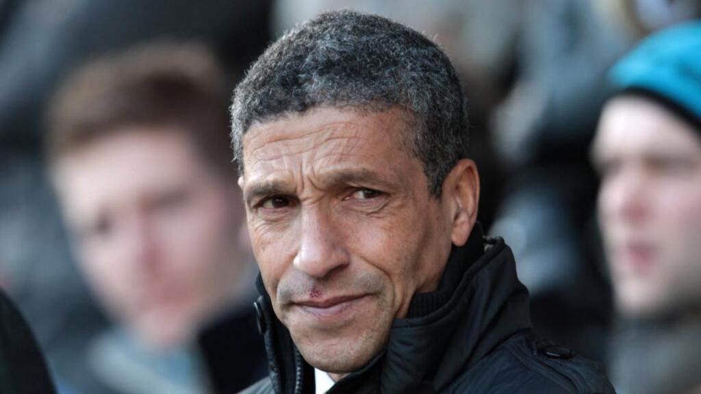 Chris Hughton. Photograph: Lindsey Parnaby/EPA