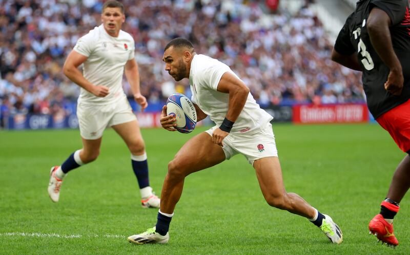 England’s Joe Marchant. Photograph: James Crombie/Inpho