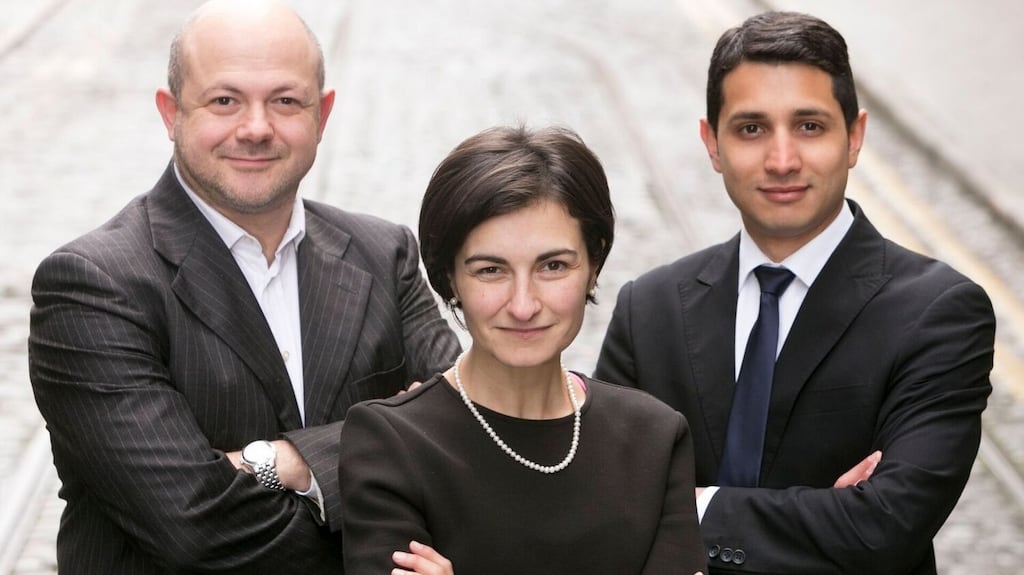 Fabio Mattei, Maria Chiara Leva andYilmar Builes of Tosca Solutions: Leva says Tosca’s product is different to what’s already out there.