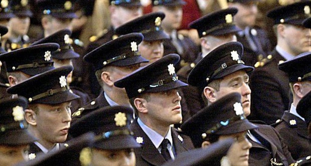 The garda pay deal, which came into effect at the beginning of the year, is estimated to have led to overtime costs of €28.3 million. File photograph: The Irish Times