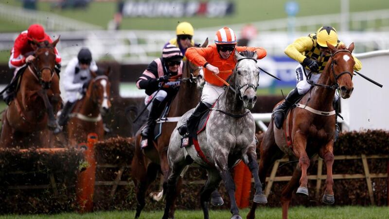 Good day at Cheltenham: Jack Kennedy rides Labaik to victory on the first day of the festival meeting. Photograph: Alan Crowhurst/Getty