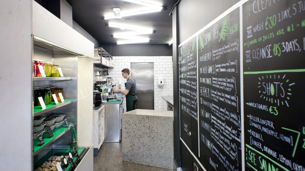 Green Beards in Ranelagh: The benefits of cold-pressed are written in chalk on the walls of this café meets juicery