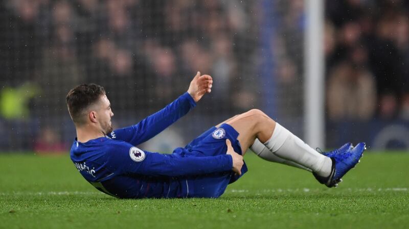 Mateo Kovacic will miss Chelsea’s trip to play Brighton due to a hamstring injury. Photograph: Shaun Botterill/Getty