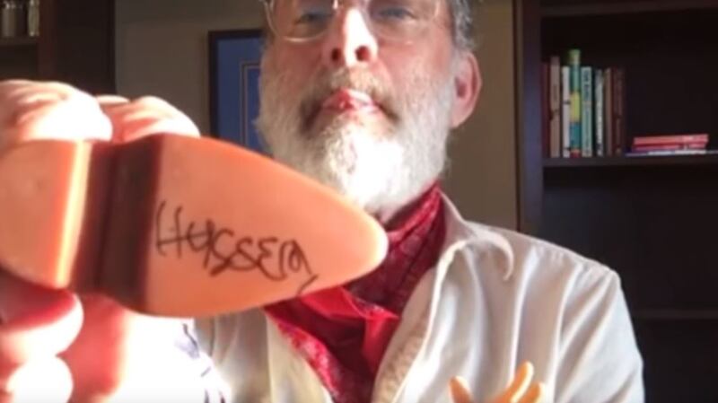 A still from the Tom Hanks video. Photograph: YouTube