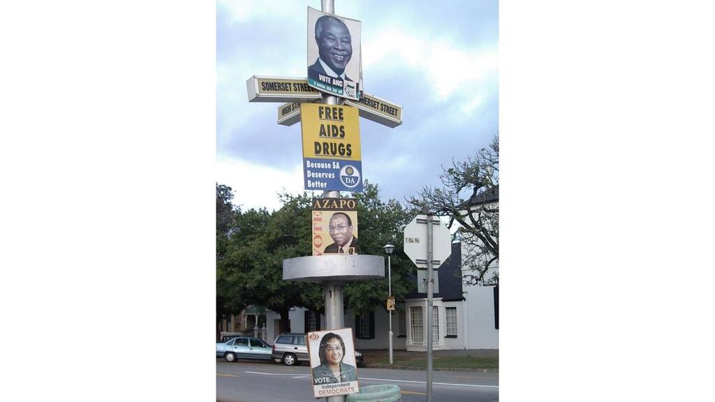 The euphoria of the first democratic elections, in 1994, has vanished, and opposition parties such as the Democratic Alliance make sweeping promises - knowing, as everyone does, that the ANC will remain in power for the next 10 to 20 years. Photograph: John Lannon