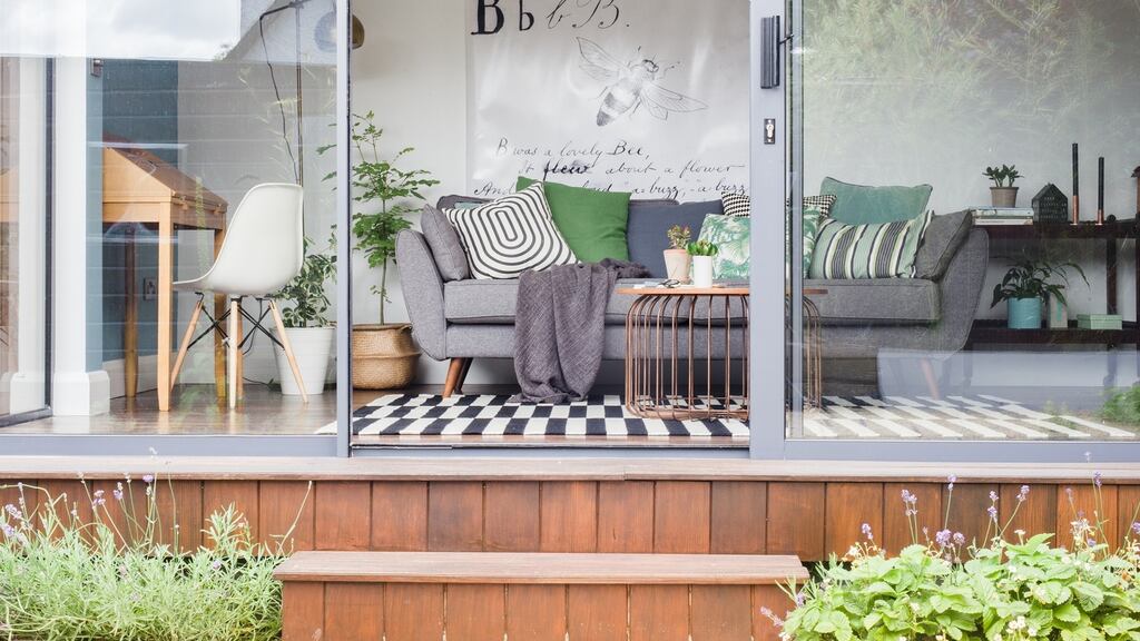 Niamh O’Carroll’s garden room. Photographs: Nathalie Marquez Courtney