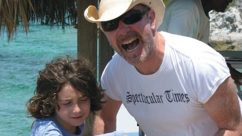 U2 guitarist The Edge (David Evans) with his son, Levi
