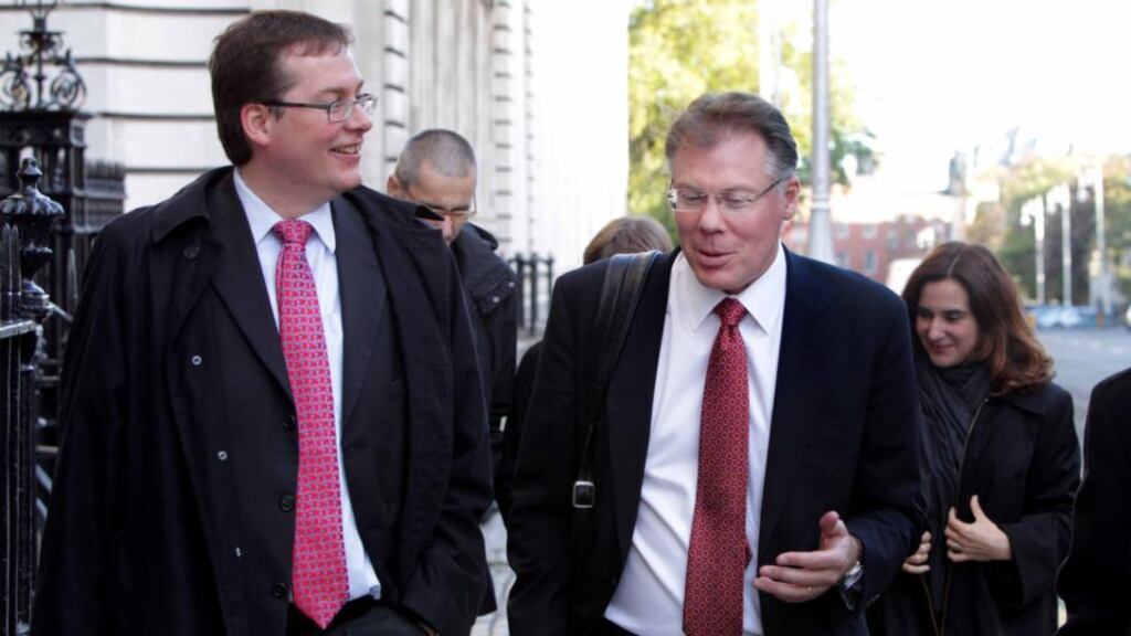 Peter Breuer (left) and Craig Beaumount of the IMF