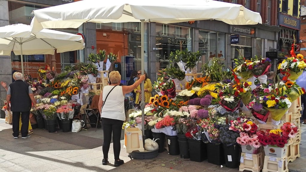The flower stall street sellers on Grafton Street pointed out that they had been in the street much longer than Hines. Photograph: iStock