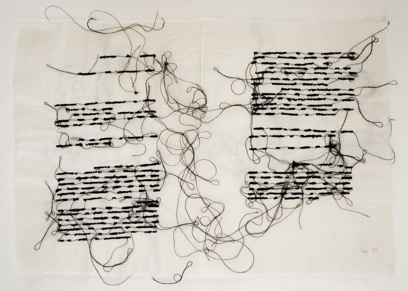 Stitched Book by Maria Lai