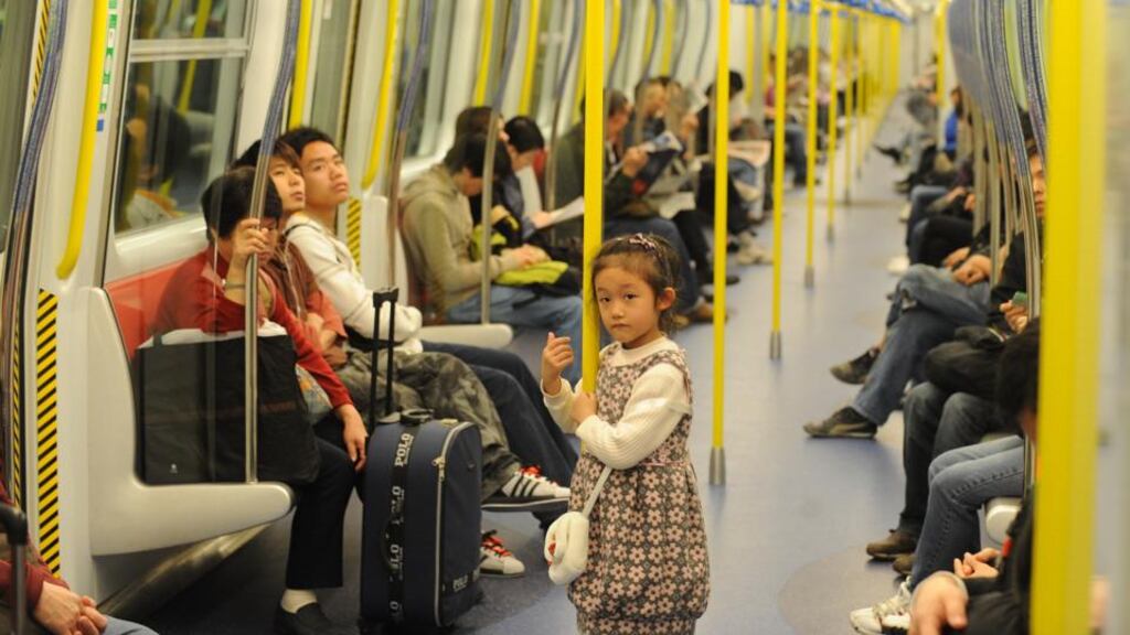Onboard Hong Kong’s MTR: the city’s mass transit rail network is generally on time, clean and efficient. photograph: mike clarke/afp/getty images