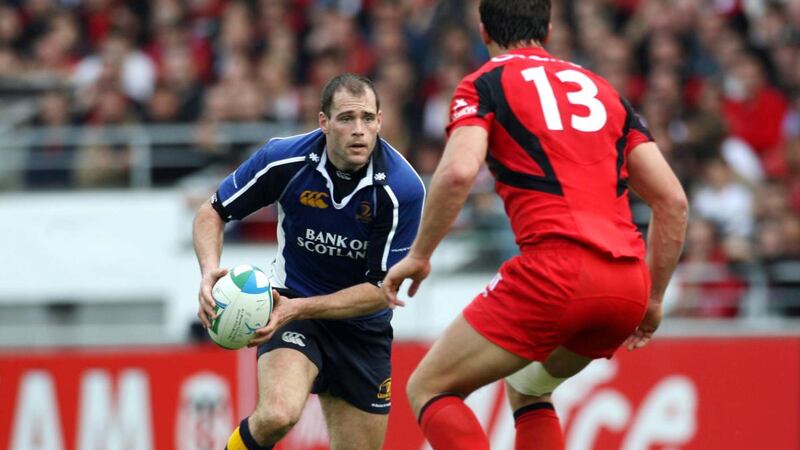 Felipe Contepomi runs at the Toulouse defence during the 2006 quarter-final at Le Stadium. Photograph: Billy Stickland/Inpho