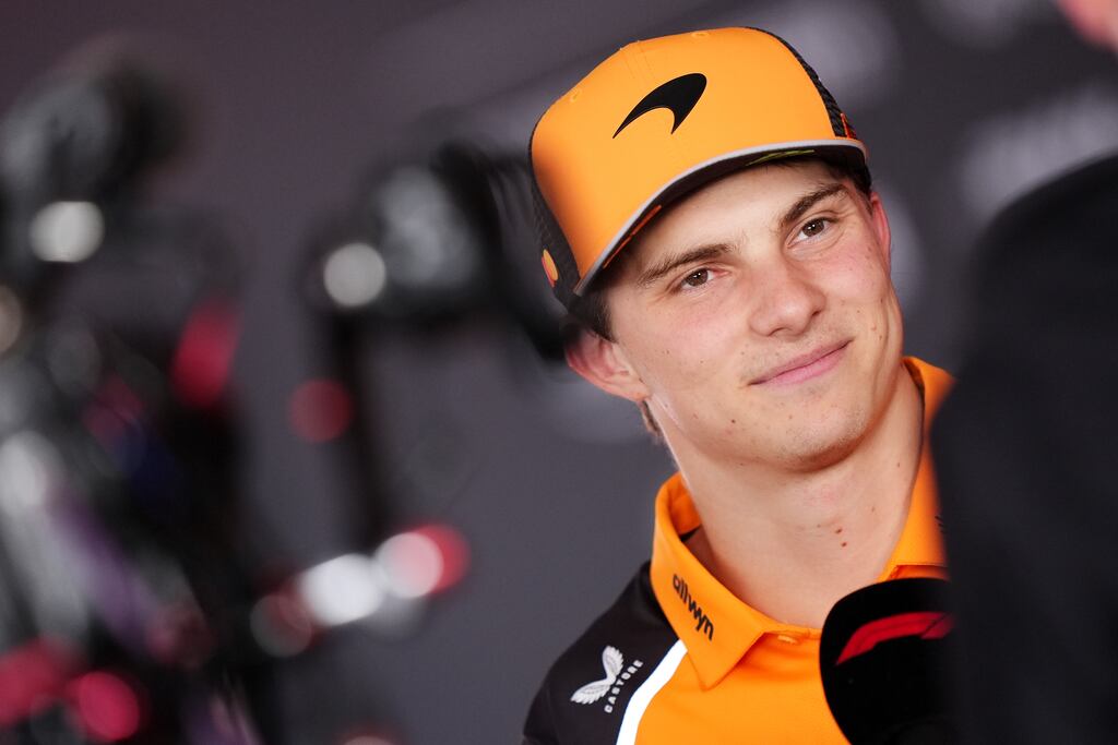 McLaren's Oscar Piastri after second practice at Circuit Zandvoort, Netherlands. Photograph: Bradley Collyer/PA Wire