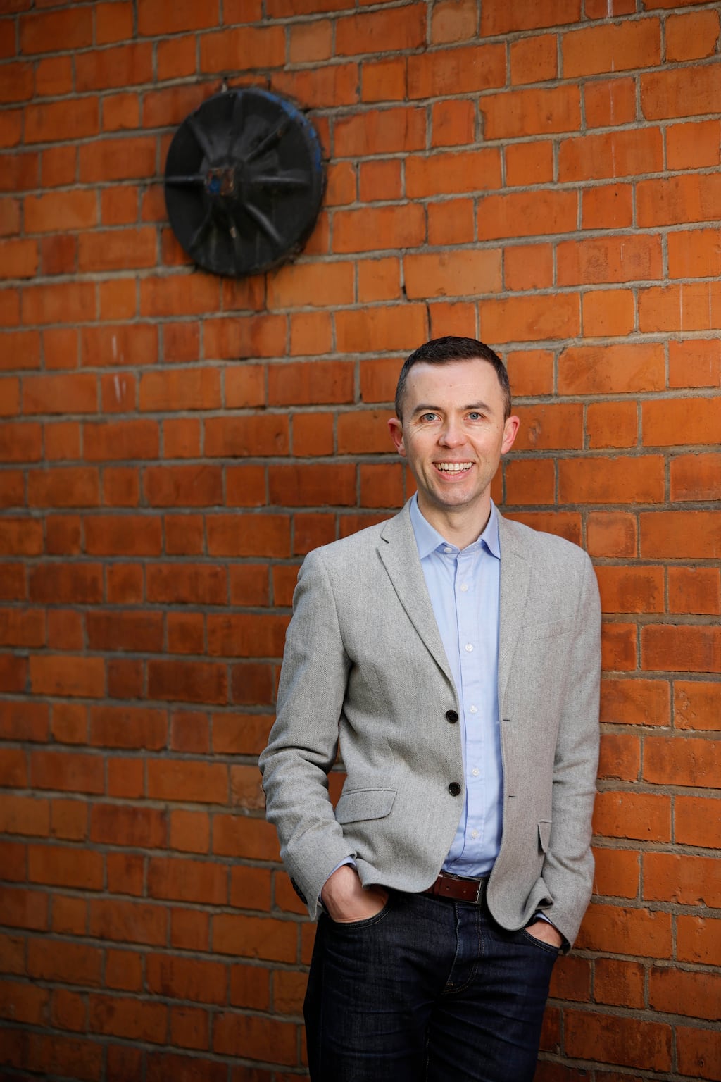 After beginning his career in journalism, Stephen O' Leary, president of Dublin Chamber for 2023, founded his start-up Olytico, based on social listening and data analytics. Photograph: Conor McCabe Photography