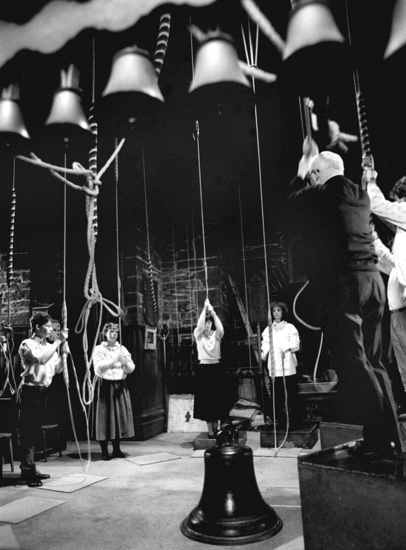 St Patrick’s bellringers, December 1988: Jack McManus’s full photograph