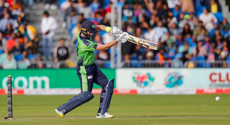 Andrew Balbirnie notched a half-century for Ireland. Photograph: Ben Whitley/Inpho