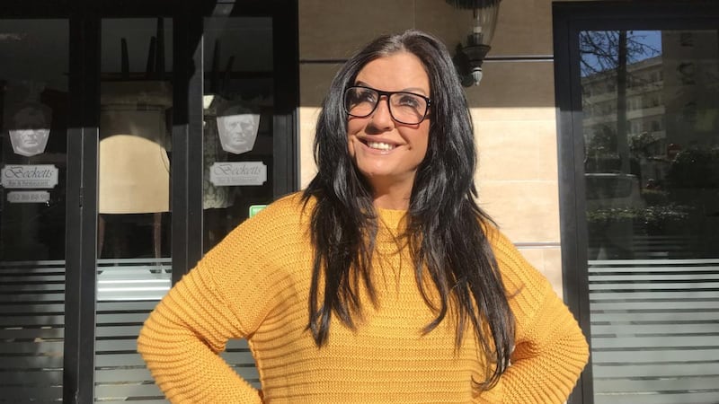 Lynn McCabe outside her restaurant, Becketts, in Marbella.