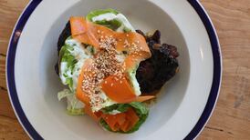 Oxtail, star anise, lettuce and sesame