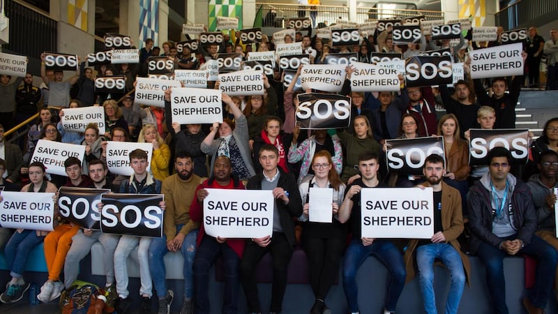 Members of DCU’s students’ union campaigned to prevent the deportation of student Shepherd Machaya in 2018.