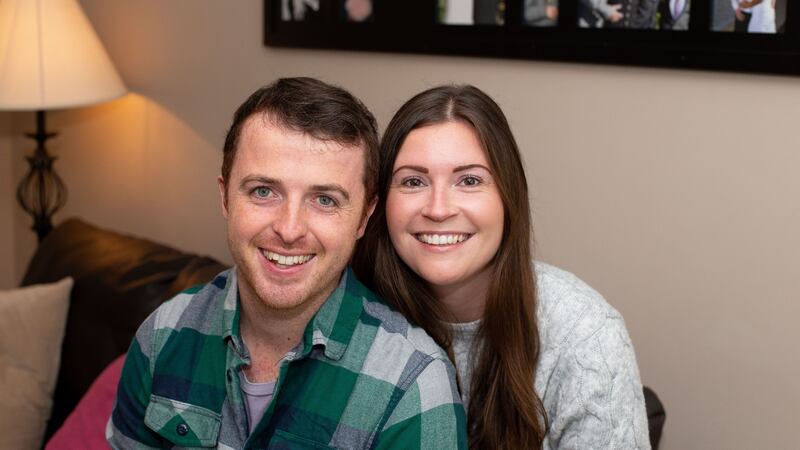 Alex Dalkin, right, and John Craven. Photograph: Tom Honan/The Irish Times.