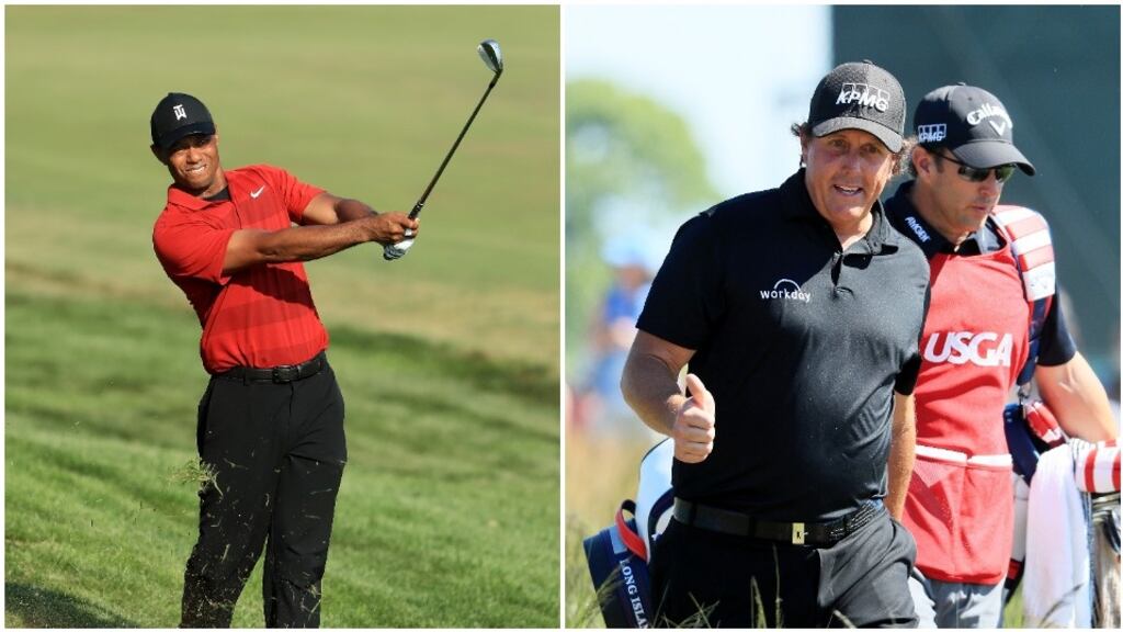 Tiger Woods and Phil Mickelson could be set for a $10m showdown. Photo: Getty Images