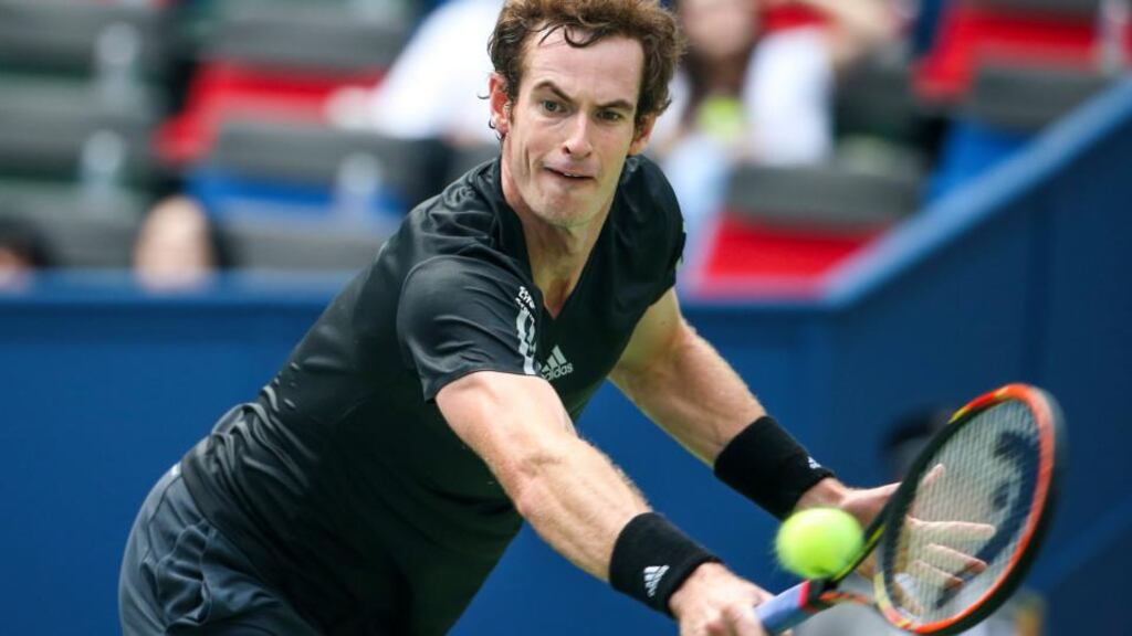 Scotland’s Andy Murray was beaten by David Ferrer of Spain at the Shanghai Tennis Masters. Photograph: Diego Azubel/EPA